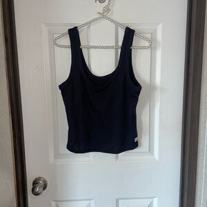 Vuori Fitted Black Sleeveless Tank Top